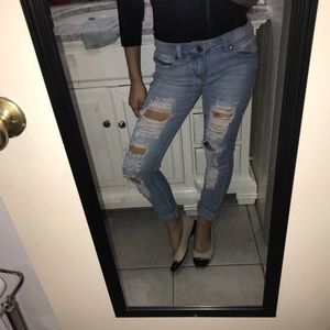 Light Wash Distressed Jeans